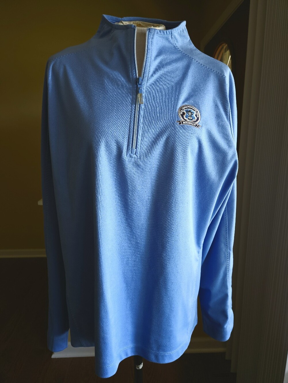 Greg Norman Collection Light Blue Women's 1/4 Zip Jacket XL.